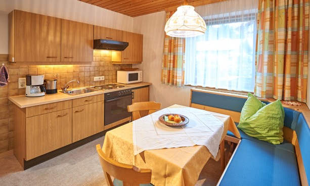 Voll ausgestattete Küche im Appartement in Filzmoos
